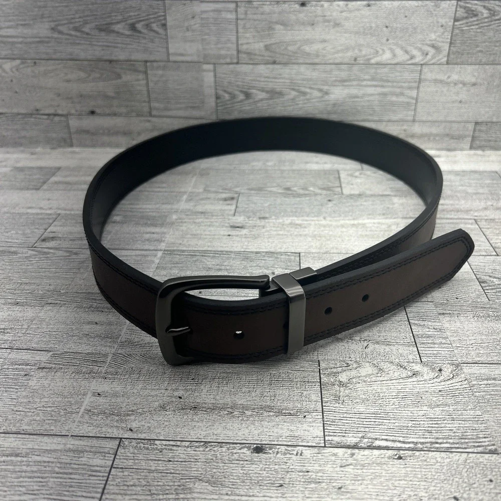 Men's‎ Wrangler Leather Reversible Black & Brown Belt Size 38